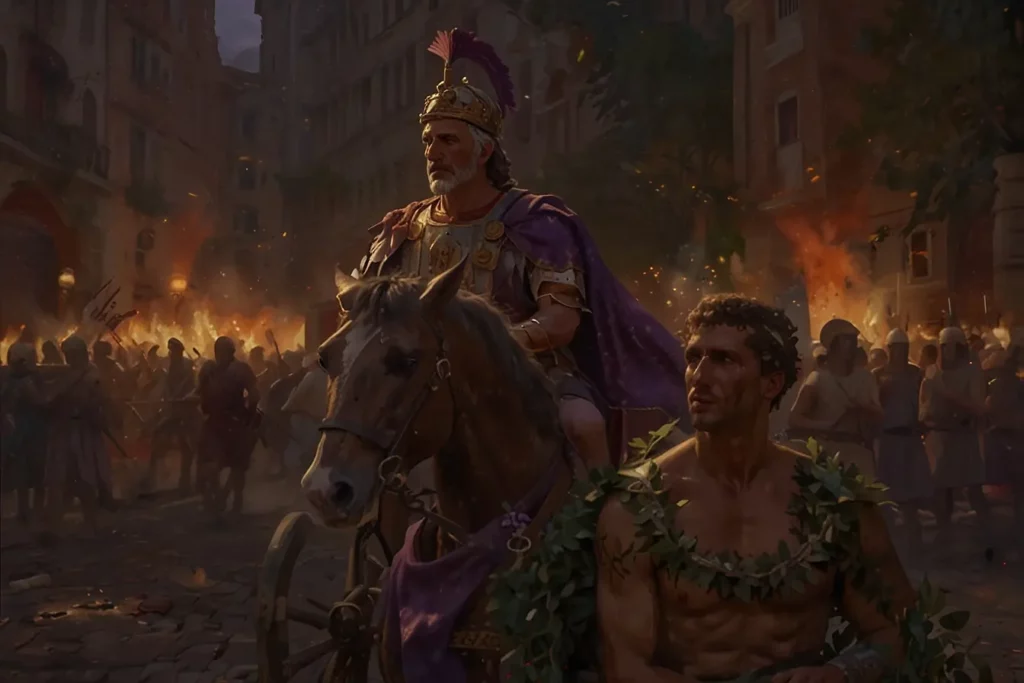 Roman General in Triumph Procession