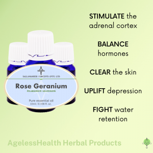 Ageless Health Rose Geranium Essential Oil