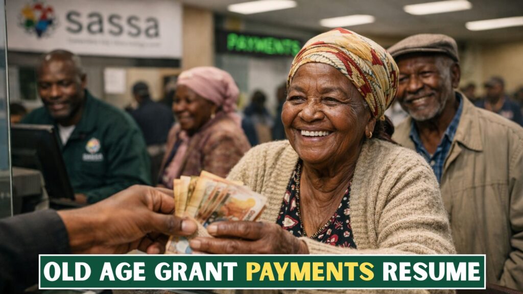 SASSA Old Age Payments Resume